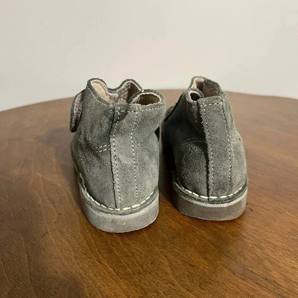 Toddler boys wide width gray suede boot size Eur 24 US T8 - Picture 4 of 5